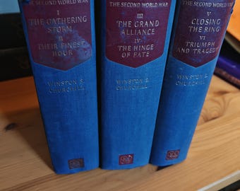 The Second World War - Several Volumes [Hardcover] Churchill, Winston S. - Good condition