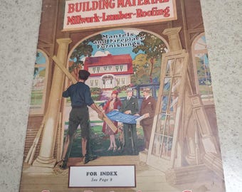1930 Sears Roebuck & Co Building Material Millwork-Lumber-Roofing Rare