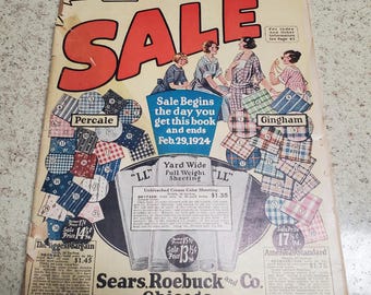1924 Sears The Great January- February Sale Catalog 154 pages