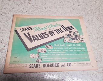 Vintage Sears Mail Order Catalog Supplement, Values-Of-The-Hour 0688-No. 2