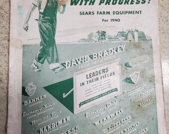1940 Sears Farm Equipment Catalog,  In Step With Progress