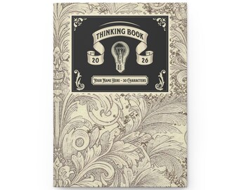 Personalized Thinking Book | Hardcover Matte Notebook