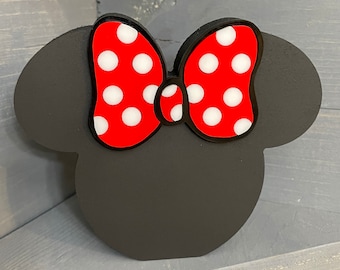 Mrs. Mouse Icon for Laser Cutting and CNC DXF and SVG Files
