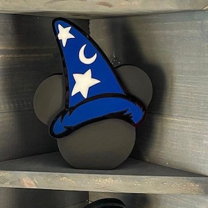 Sorcerer Mouse Icon for Laser Cutting and CNC DXF and SVG Files