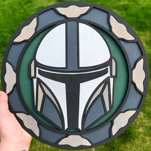 Stacked Bounty Hunter Sign DXF SVG Files for CNC and Laser Cutting