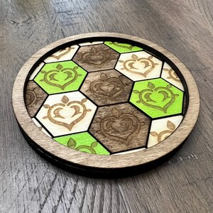 Dendro Coaster DXF SVG-Dateien für Laser-Cutting