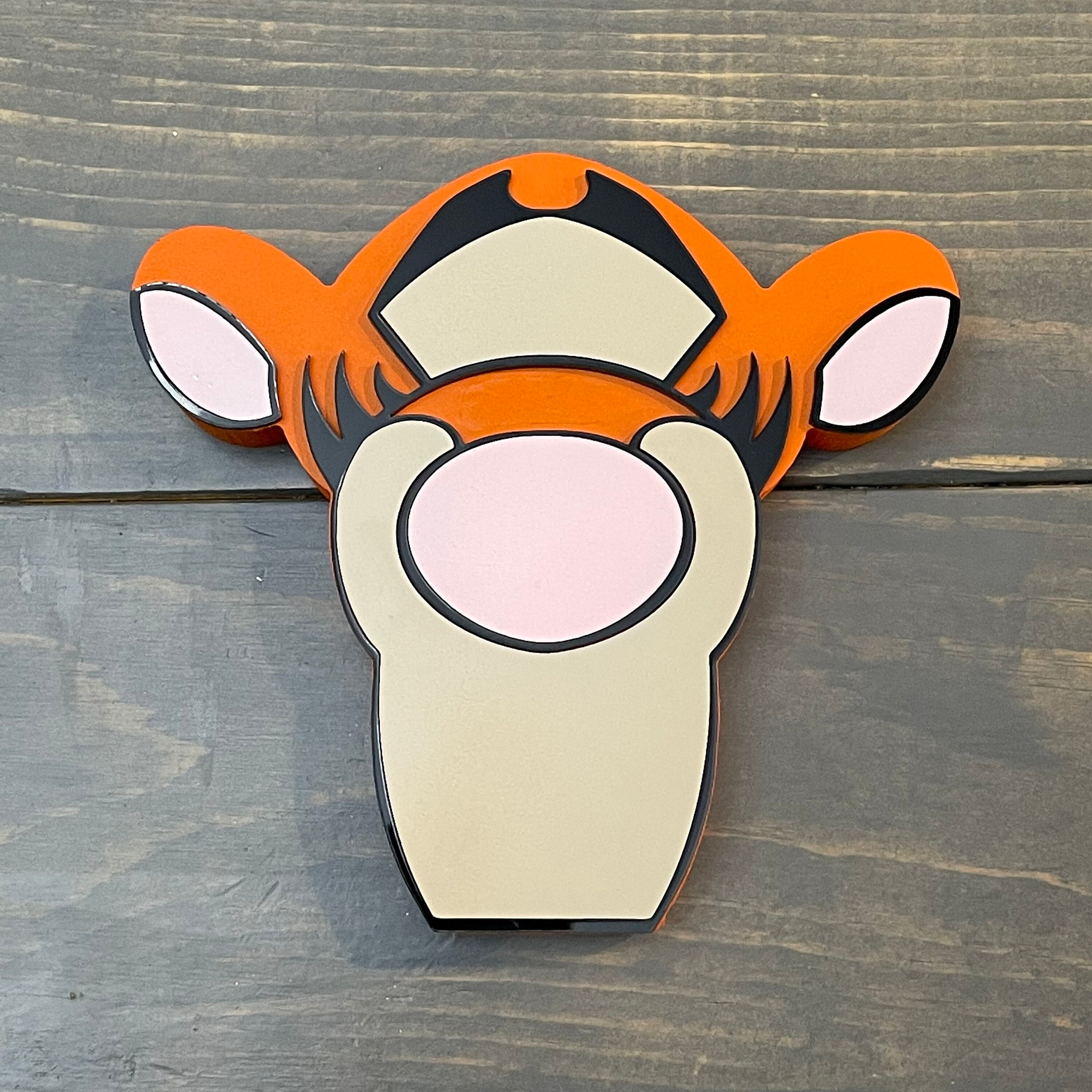 Mr Tiger Icon for Laser Cutting and CNC DXF and SVG Files