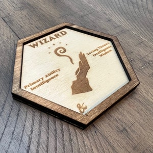 Wizard Coaster DXF SVG Files fo Laser Cutting