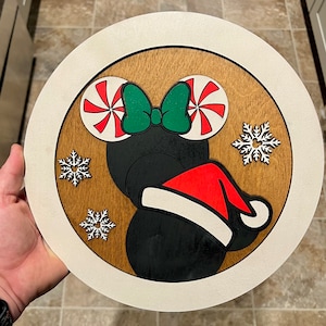 Christmas Mice Stacked Sign DXF SVG Files for CNC and Laser Cutting
