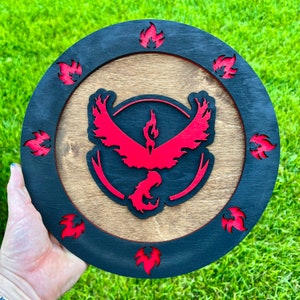 Red Team Stacked Sign DXF SVG-Dateien für CNC- und Laserschnitt