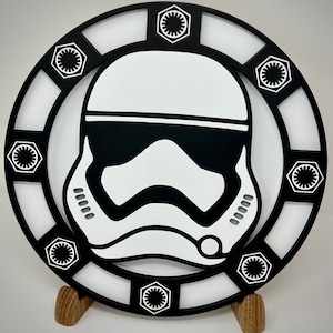 Trooper Stacked Sign DXF SVG Files for CNC and Laser Cutting