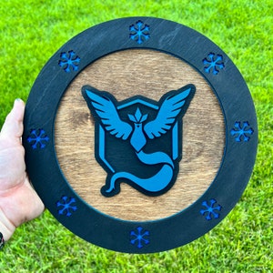 Blaues Team Stacked Sign DXF SVG-Dateien für CNC- und Laserschnitt