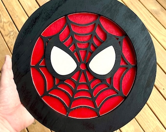 Web Slinger Sign DXF SVG Files for CNC and Laser Cutting