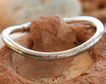 Silver Bracelet for Men and Women, Articulated Silver Bracelet, Snake Chain Bracelet, Silver Bracelet for Men