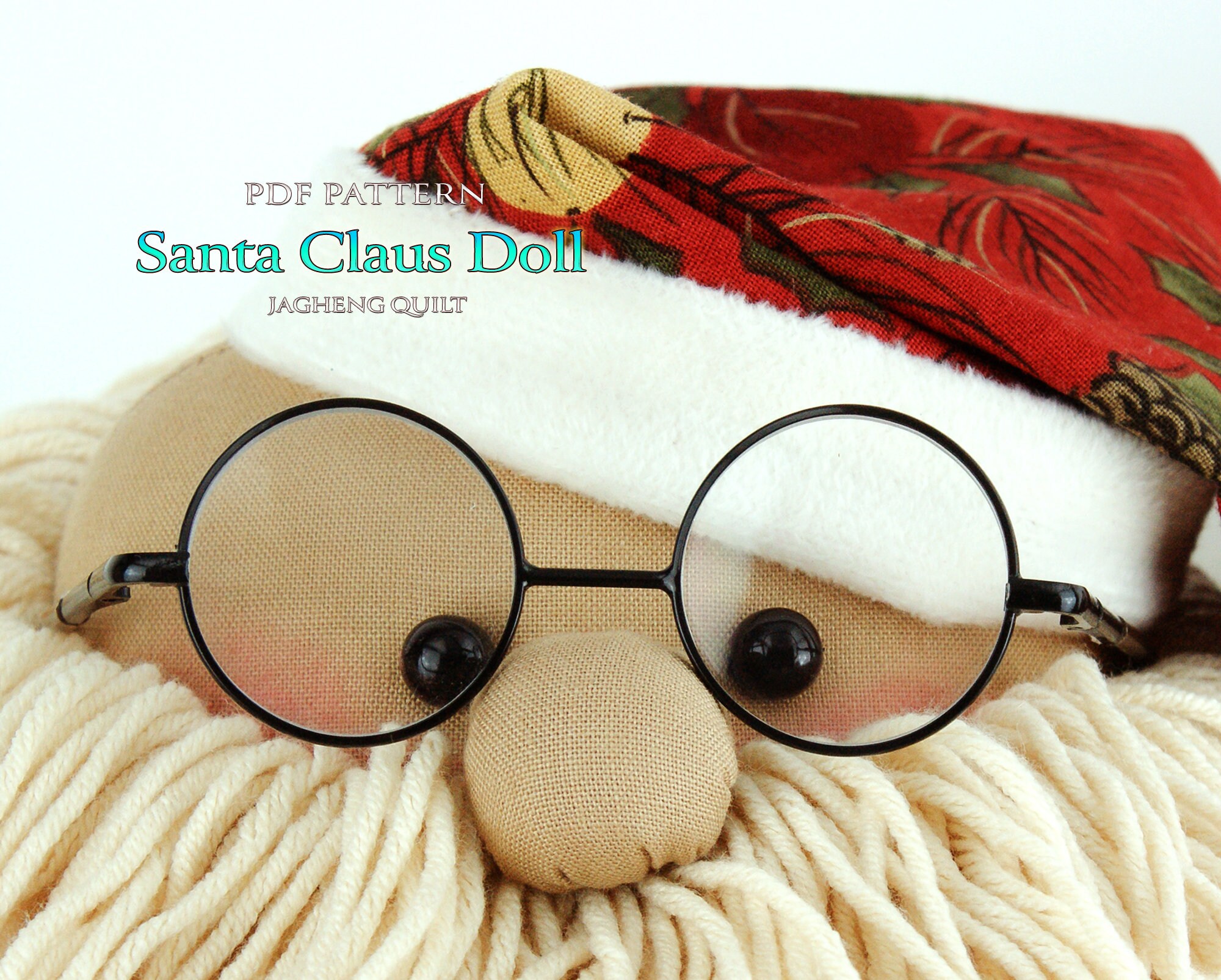 Santa Claus Doll : PDF Pattern &amp; Color Photos,pdf Pattern WITHOUT ...