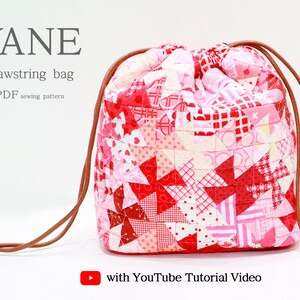 Drawstring Patchwork Bag : PDF Pattern WITHOUT Written | Etsy