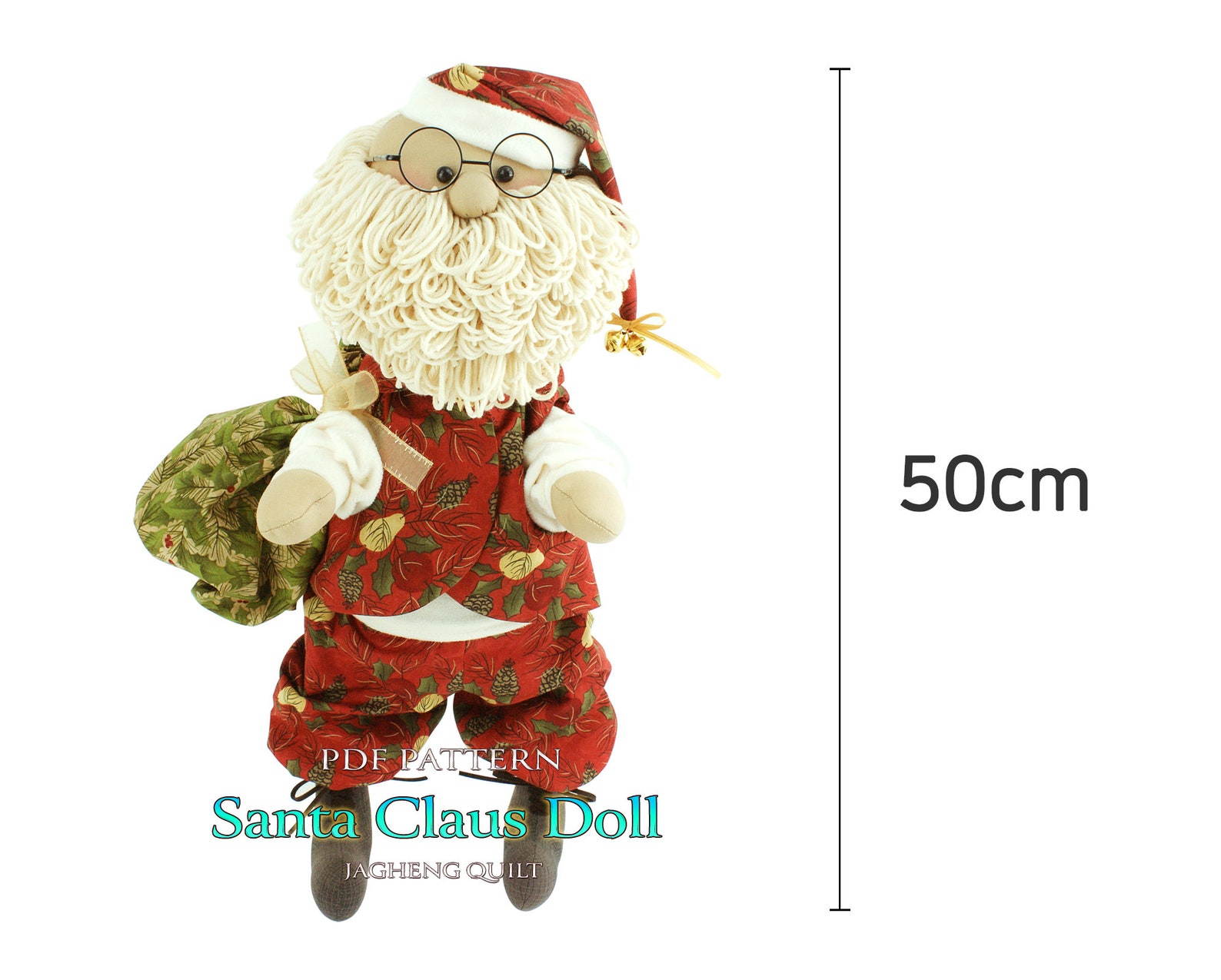 Santa Claus Doll : PDF Pattern & Color Photos,pdf Pattern WITHOUT ...