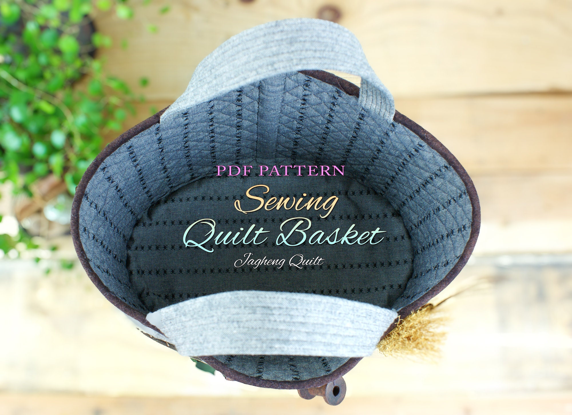 PDF Sewing Quilt Basket Pattern & Tutorial(video in Youtube) - Etsy
