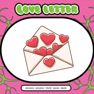 Liebesbrief Emote | Twitch Emote | Discord Emote | Valentinstag Emote