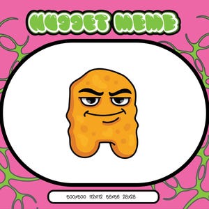 Hühnernugget meme emote | Twitch Emote | Discord Emote | Mem emote | Lustige zuckende Emotes | Lustige Discord Emotes | Niedliche Emotes, Essen Emote