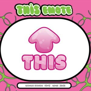 NEW VERSION Emote for discord or twitch | discord emote | twitch emote | emote | pink emotes | kawaii emotes | meme emotes
