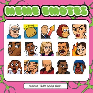 Meme emotes for twitch and discord pt.1 | Funny emotes | Meme emotes | Twitch emotes | Discord emotes | Cute emotes | Kawaii emotes | emotes