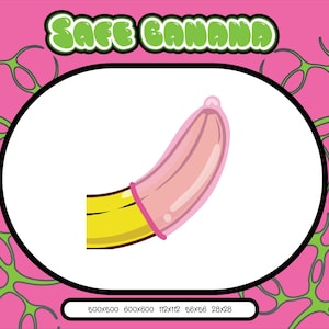 Emote de plátano seguro / Emote de Twitch / Emote de Discord / Emotes de memes / Emotes
