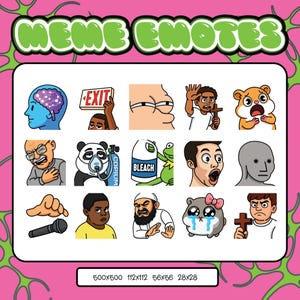 Meme emotes for twitch and discord pt.3 | Funny emotes | Meme emotes | Twitch emotes | Discord emotes | Meme emote pack | Funny emote pack