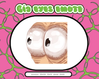 Big eyes emote | twitch emote | discord emote | emote | funny emote | meme emote