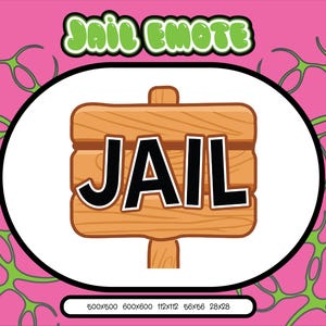 Jail meme emote | emote | meme emote | twitch emote | discord emote |