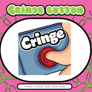 NEW VERSION Cringe button emote  | twitch emote | discord emote | emote | funny emote | twitch | discord | emotes for streamers