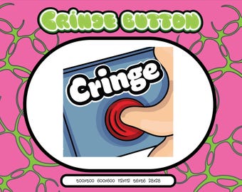 NEW VERSION Cringe button emote  | twitch emote | discord emote | emote | funny emote | twitch | discord | emotes for streamers