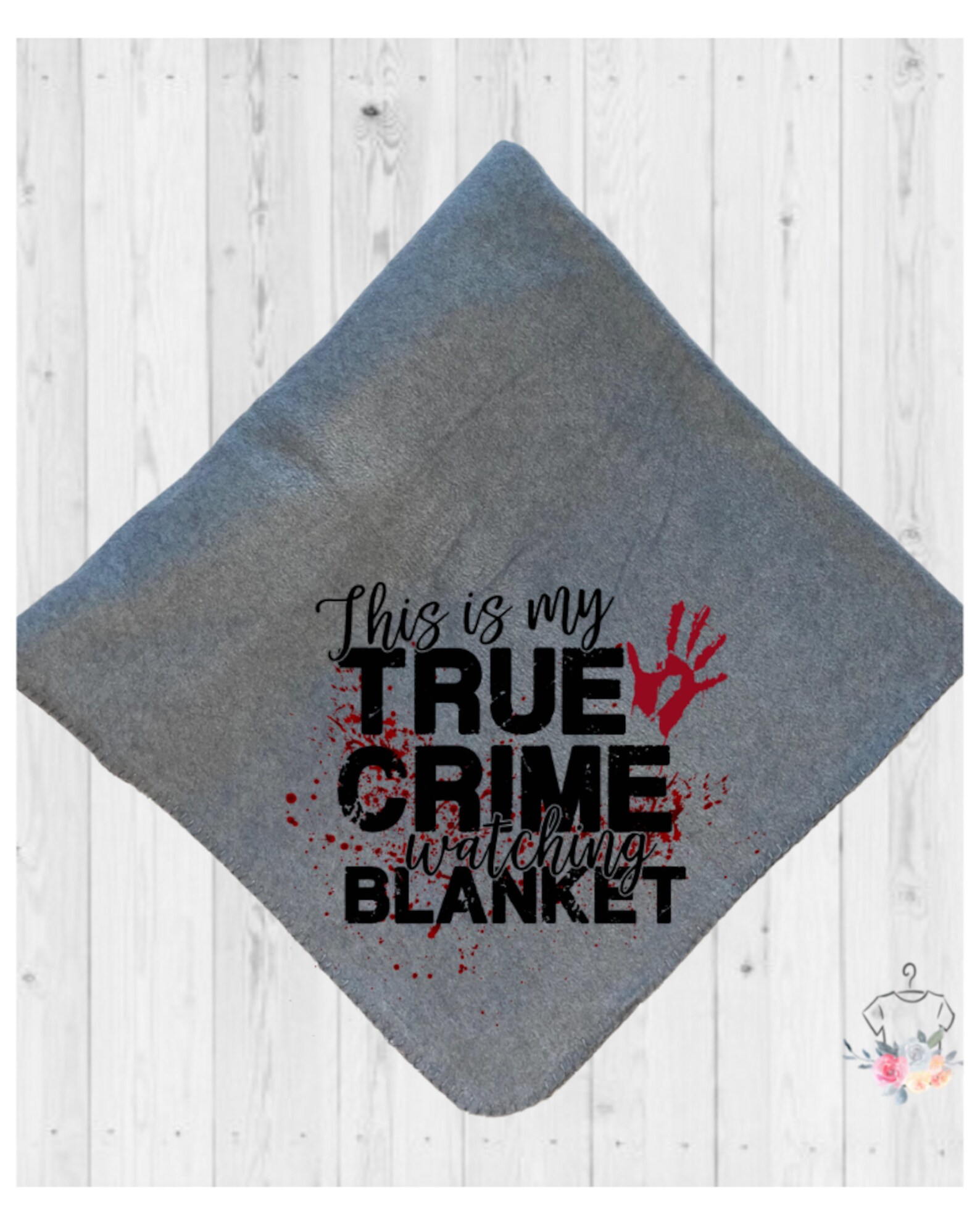 True Crime Blanket True Crime Gifts True Crime and Chill Etsy