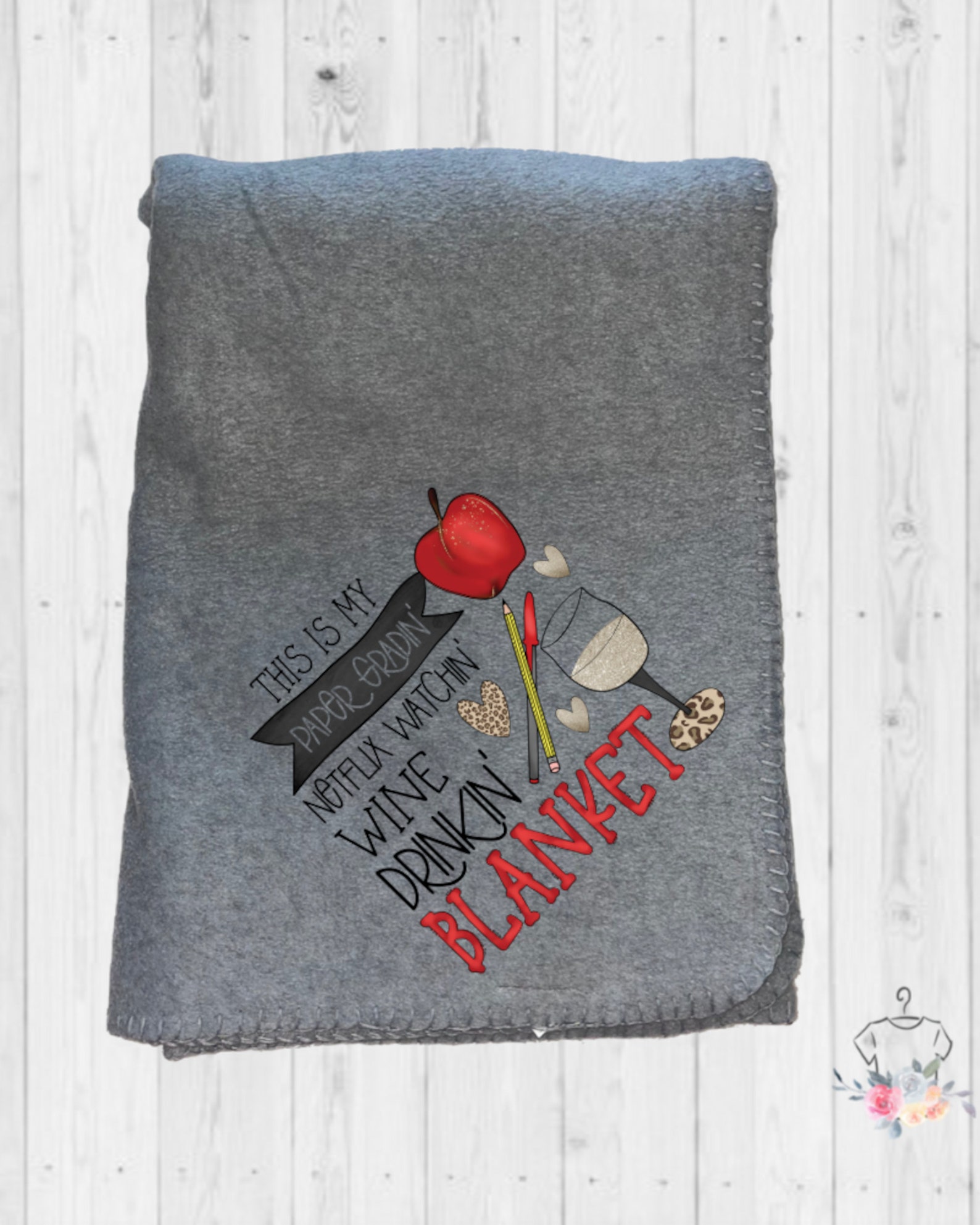 Teacher Blanket Teacher Gifts Paper Grading Blanket Teacher Etsy