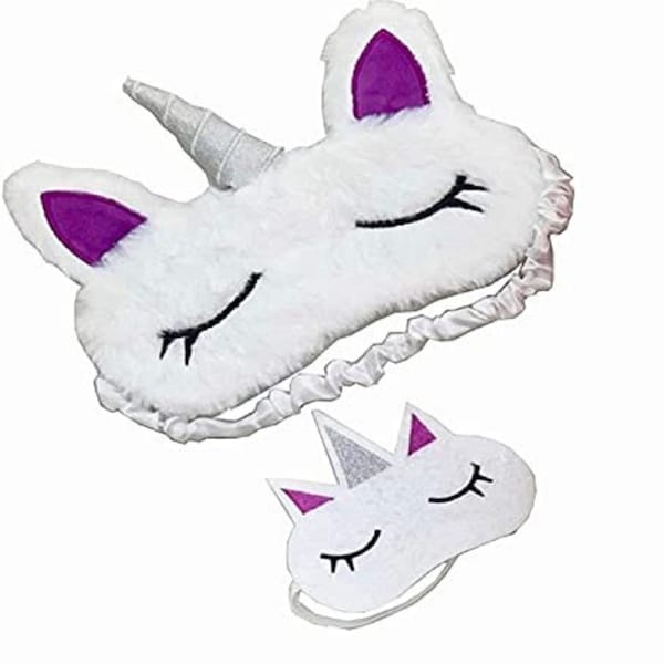 Sleep Mask for Kids 18 Inch Matching Doll and Girl and Doll Matching Unicorn Sleeping Sleep Mask Set Dolls Accessories Unicorn Mask Set