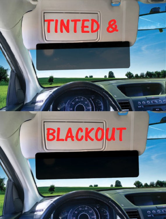 Edgevisor Black and Limo Tint Double Sun Car Visor Sunshade