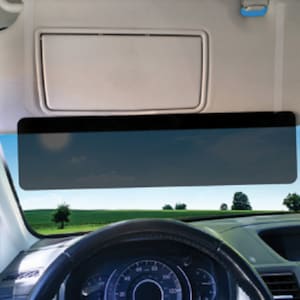 EdgeVisor Black and Limo Tint Double Sun Car Visor Sunshade Extender Shade for Car Window Shade Shades Anti-Glare Sun Visor