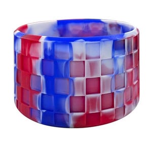 4th OF July Red White and Blue Textured Silicone Tumbler Boot Boots for Stanley Water Bottles Protective Sleeve Cover