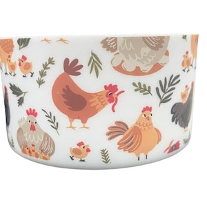 Chicken Print Silicone Tumbler Boot: Anti-Slip Protective Sleeve (2.8-2.95&quot; Base)
