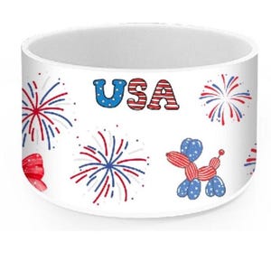 4th of July Red White and Blue Lovers Silicone Tumbler Boot Boots for Stanley Water Bottles Anti-slip Protective Sleeve Cover Fits 20-40oz