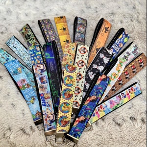 Character Themed Key Fobs, Key Chains, Wrist Strap