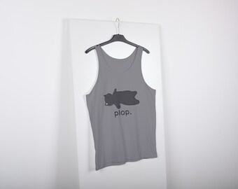 Gato perezoso, Gato dormido, Gato soñoliento, Camiseta sin mangas para gatos durmientes, Camiseta sin mangas divertida para dueños de gatos, Gato durmiendo