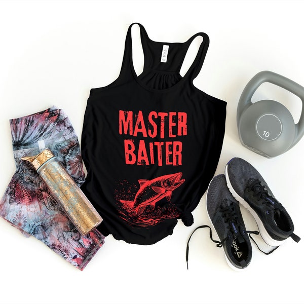 Women's Master Baiter Tank Top, Master Baiter Tank Top, Funny Fishing Tank Top, Funny Fishing, Fishing Tank, Gift For Her, Fishing Tank Top