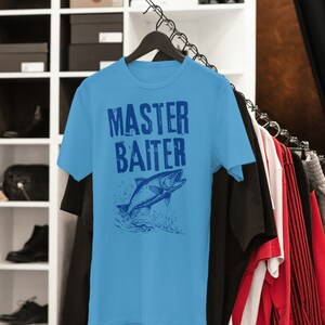 Shirt Master Baiter, T-shirt Master Baiter, grappige visshirts, grappig vissen, T-shirt, T-shirt vissen, cadeau voor hem, T-shirt vissen