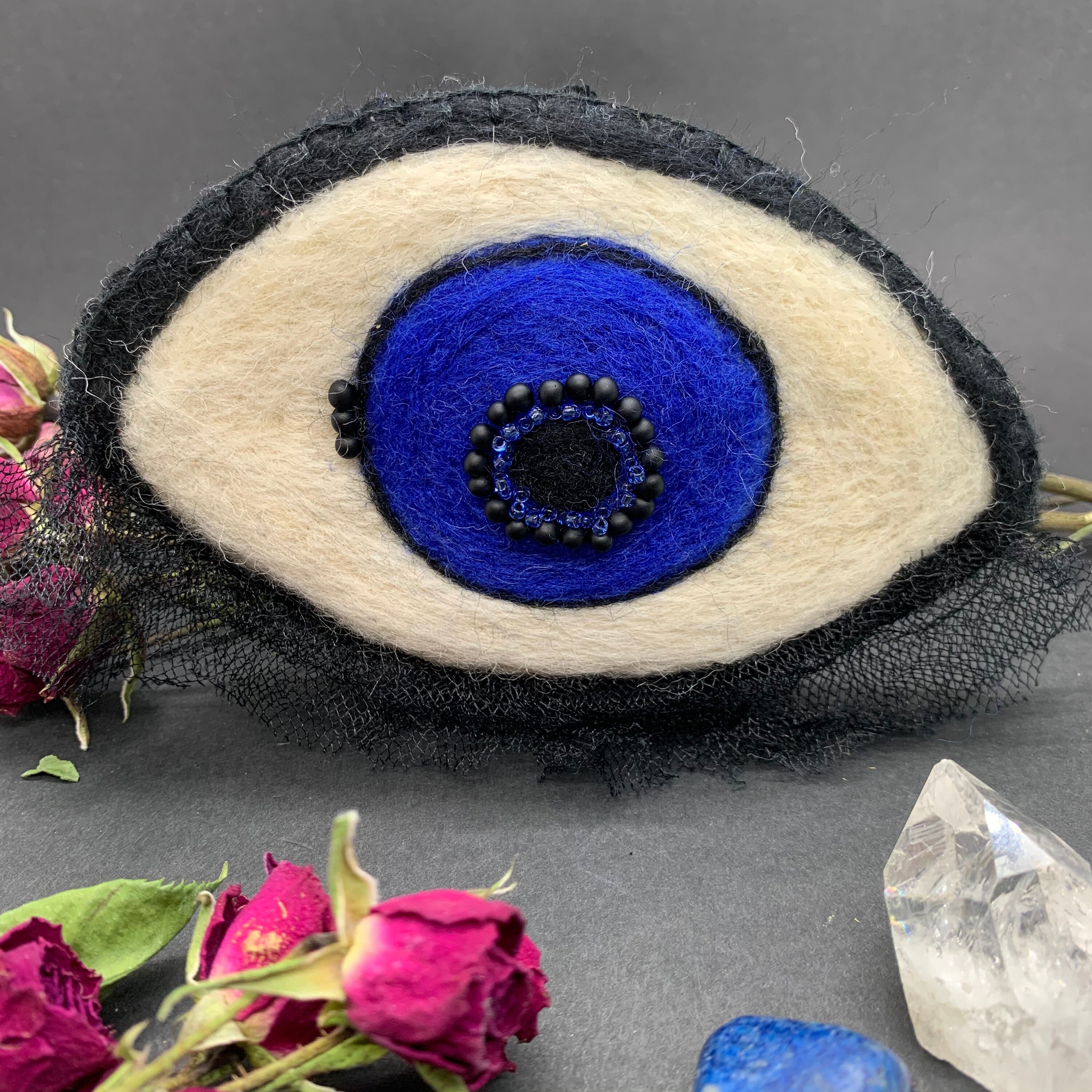 Needle Felted Evil Eye Ornament Etsy Norway