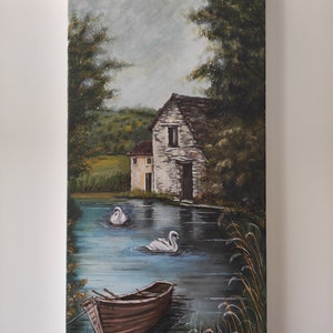 Oil painting, oil painting, handmade, Italian artist