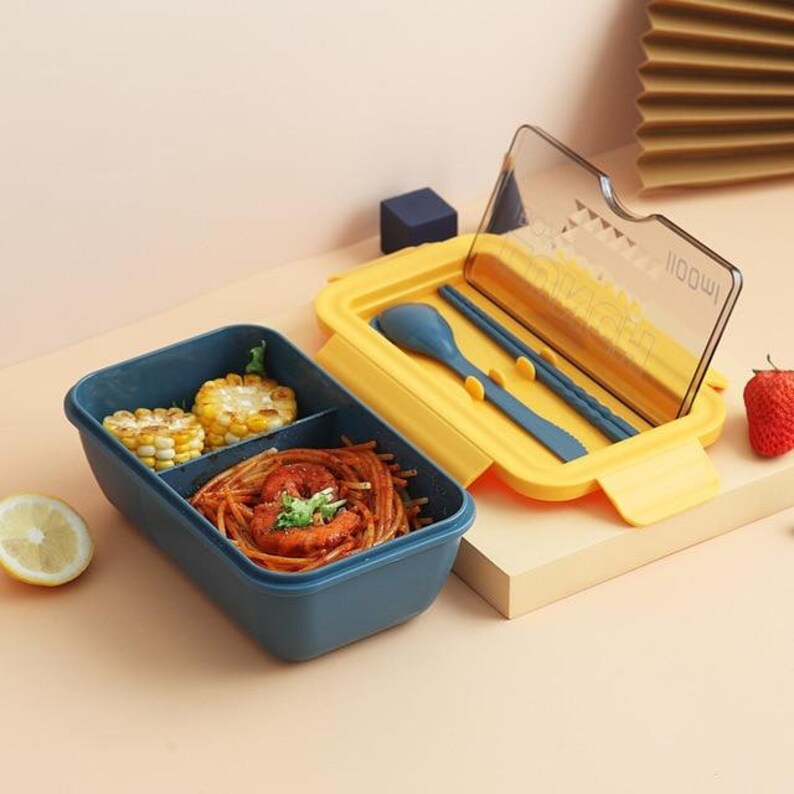 Japanese-style Bento box Lunch box 2 Compartments Wooden Christmas