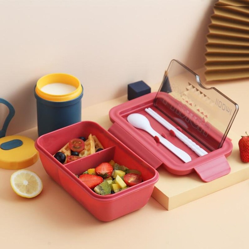 Elegant Bento box Lunch box Ecofriendly with Cutlery Etsy