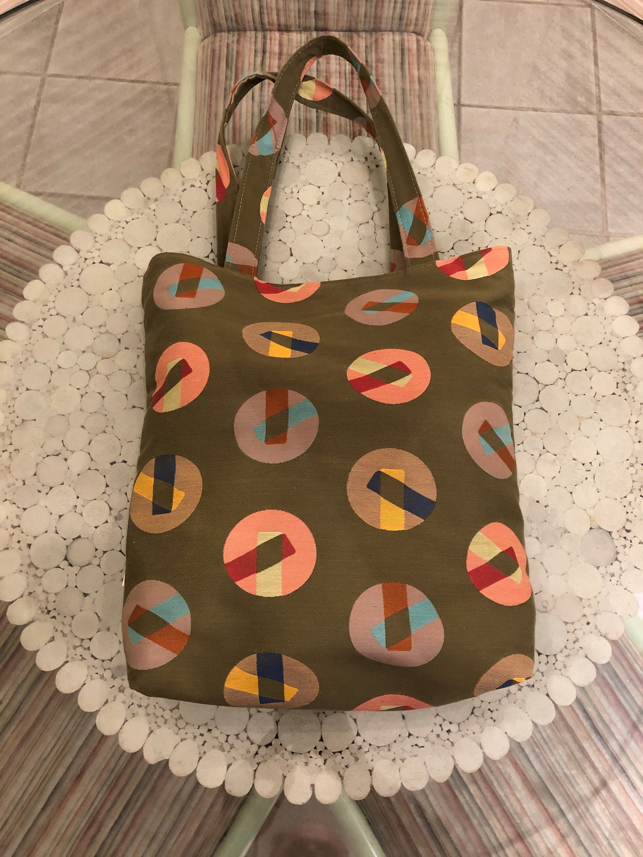 Bolsa de tela sostenible Hecho de restos de tela comercial up