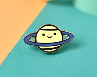 Saturnday Hard enamel pin